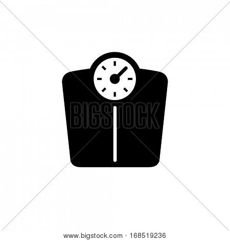 Bathroom weigth scale icon 