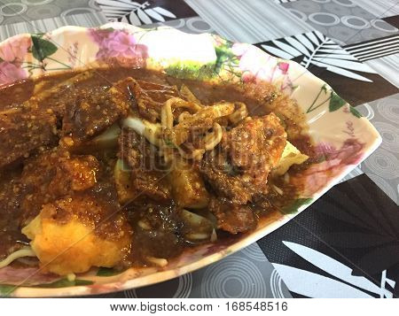 Gado-gado is one of the well-known traditional dishes from Indonesia.Gado-gado literally means "mix mix" since gado-gado is the plural word of gado.