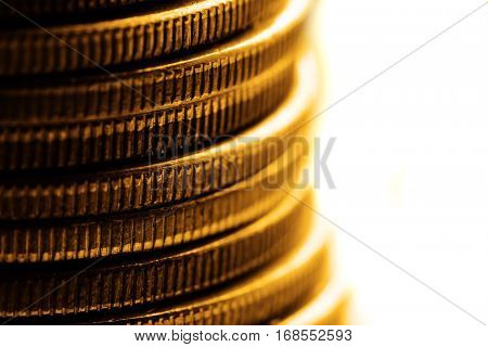 Old siver coins for money cash representing wealth and riches
