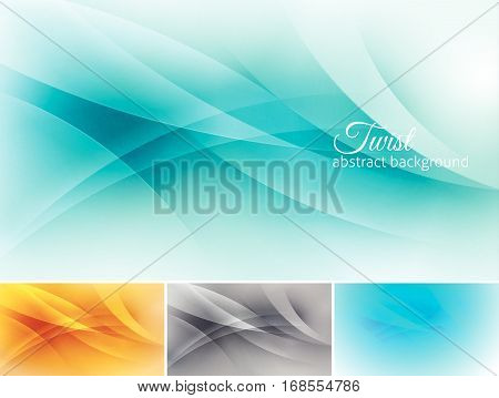 Twist abstract background. A set of vector background suitable for design element and web background