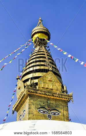 The Great Stupa Bodnath In Kathmandu