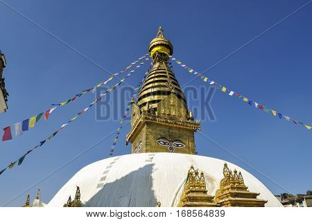 The Great Stupa Bodnath In Kathmandu