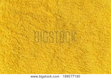 Close Up Yellow Fleece Texture. Background