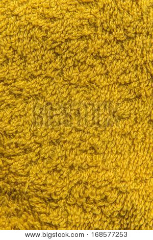 Close Up Yellow Fleece Texture. Background