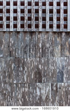 Grunge Vintage natural wooden wall pattern Background