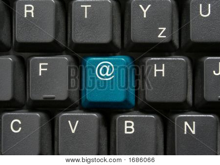 블루 At 기호 키보드