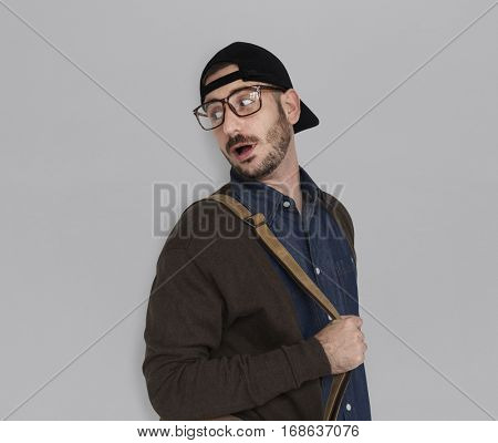 Caucasian Casual Man Snapback