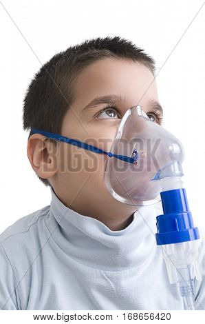 Oxygen Treatment for Cute Child