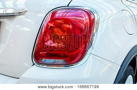 Taillight of a modern luxury car car taillight sports auto detail