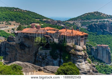 Beautiful Monastery Varlaam in Meteora Kalambaka Greece