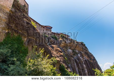 Amazing Meteora monastery Varlaam in kalambaka Greece