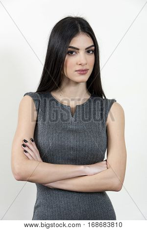 Business Woman With Her Arms Crossed