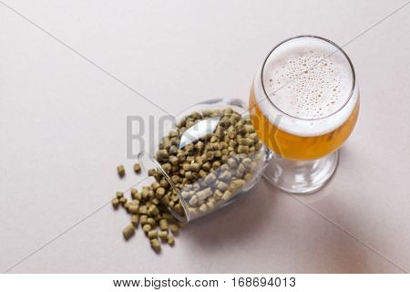 Pale Ale And Hops
