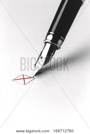 Pen Checking Box