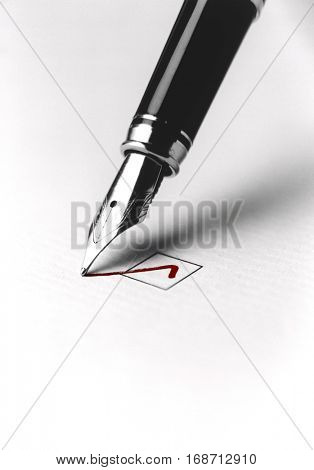 Pen Checking Box