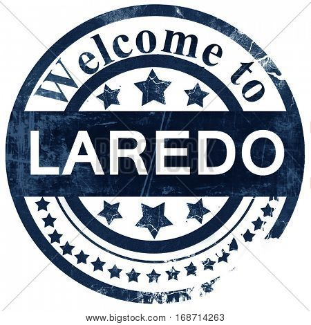 laredo stamp on white background