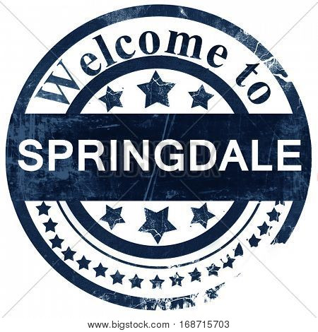 springdale stamp on white background