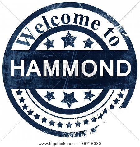 hammond stamp on white background