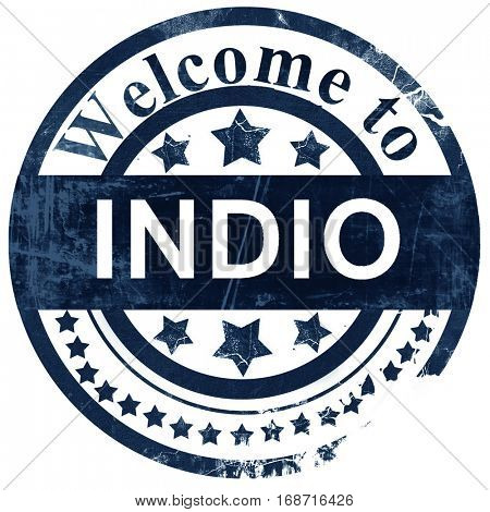 indio stamp on white background