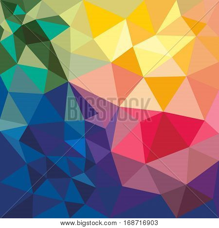 Vector abstract background with geometric shapes. Colorful triangles