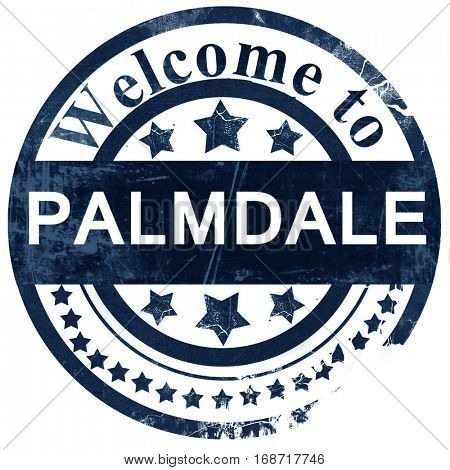 palmdale stamp on white background