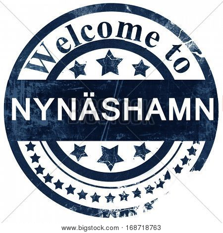 Nynashamn stamp on white background