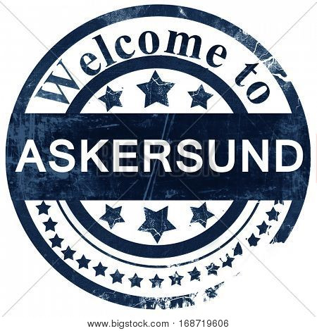Askersund stamp on white background