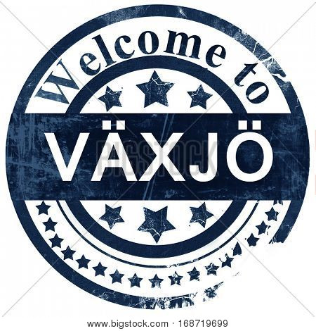 Vaxjo stamp on white background