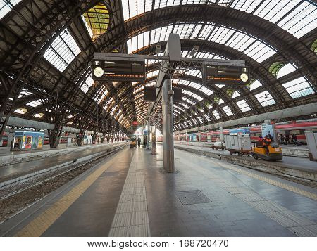 Stazione Centrale Platforms In Milan