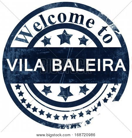 Vila baleira stamp on white background