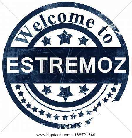 Estremoz stamp on white background