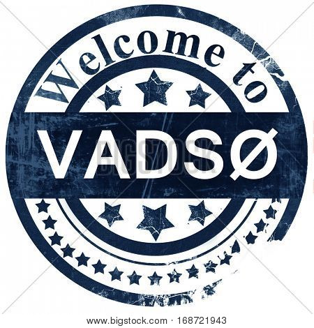 Vadso stamp on white background