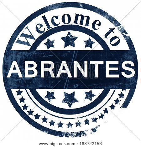 Abrantes stamp on white background