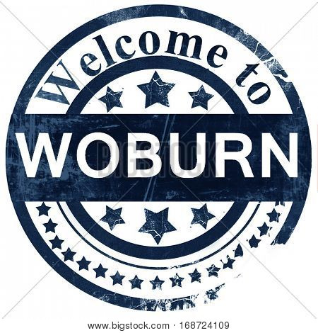 woburn stamp on white background