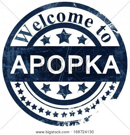 apopka stamp on white background