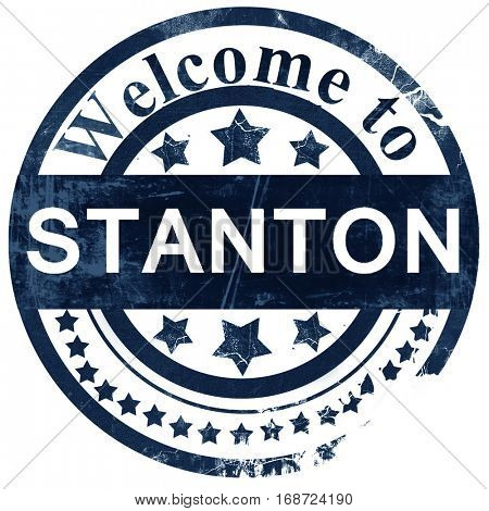 stanton stamp on white background