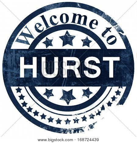hurst stamp on white background