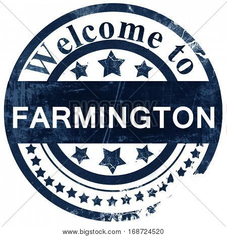 farmington stamp on white background