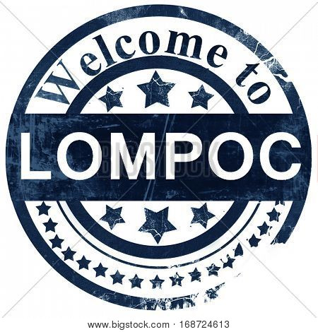 lompoc stamp on white background