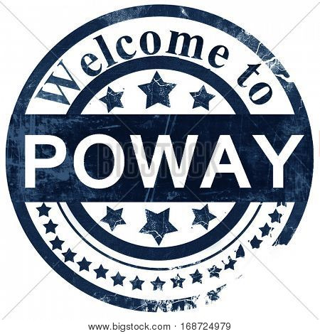 poway stamp on white background