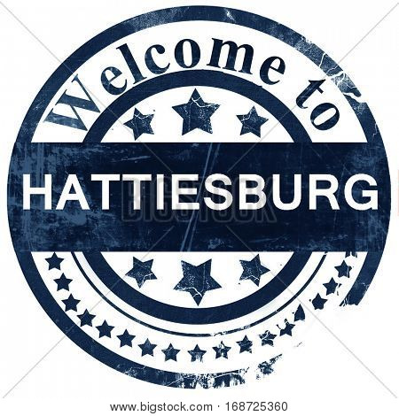 hattiesburg stamp on white background