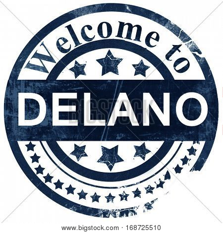 delano stamp on white background