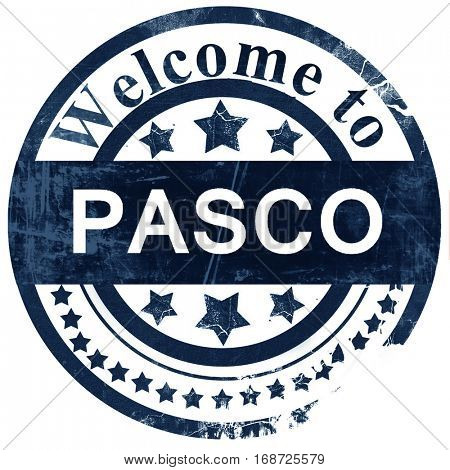 pasco stamp on white background