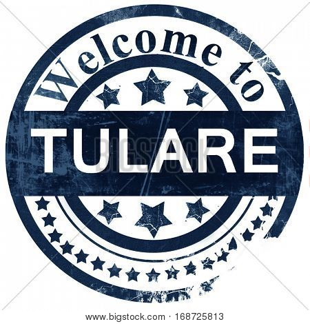 tulare stamp on white background