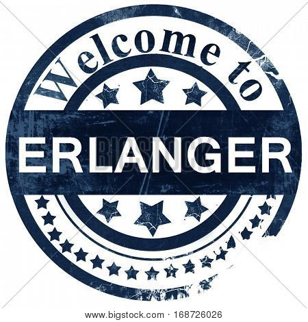 erlanger stamp on white background