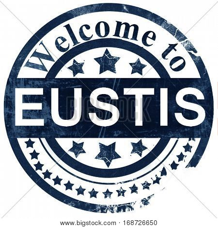 eustis stamp on white background