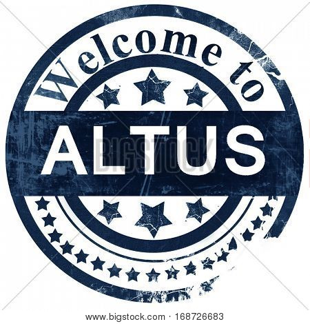 altus stamp on white background