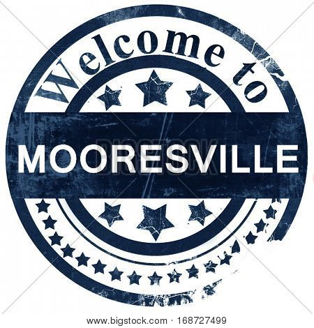 mooresville stamp on white background