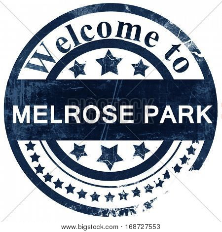 melrose park stamp on white background