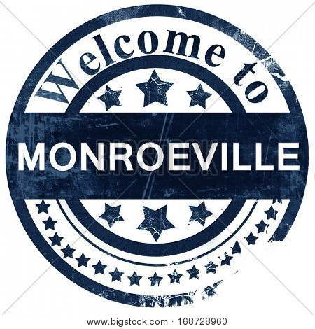 monroeville stamp on white background